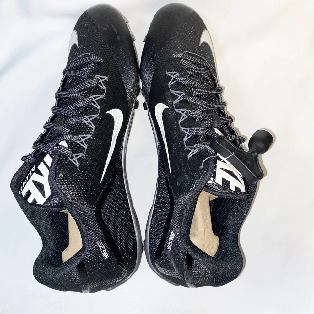 Nike Alpha Pro 2 Low TD Football Cleats Black White 719928-010‎ Mens Size 15